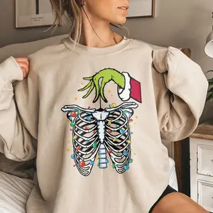 Christmas Radiology Sweatshirt, Christmas X-ray Tech Shirt, Team Xray Shirt, Rad Tech, Radiology Christmas Lights, Xray Christmas Gift Cotton Crewneck Sweater Womenswear Tops Women Lady