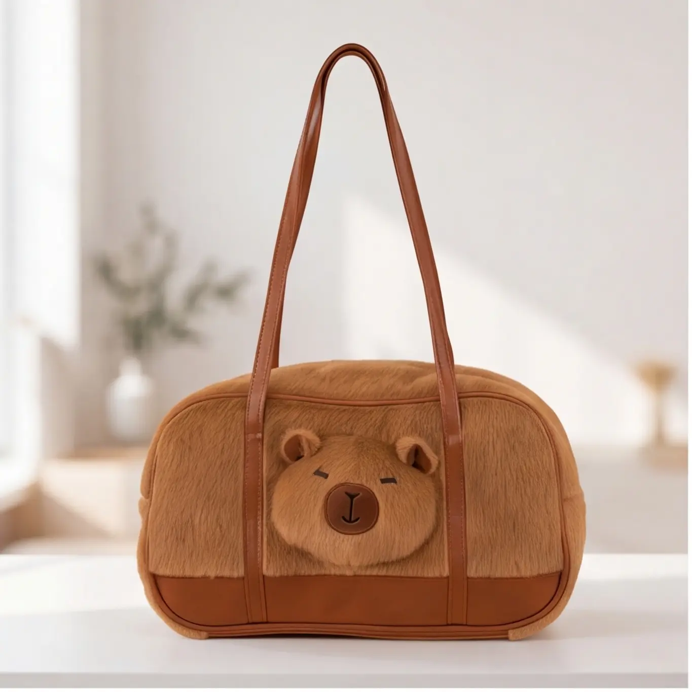 Capybara 2026 New Fashion Cartoon Shoulder Bag Doll Doll Female Tote Bag Cute