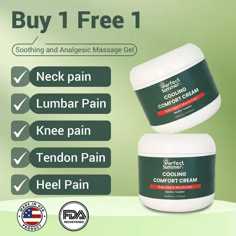 High Menthol Cooling Therapeutic Neuropathy Relief Cream - 4 oz Moisturizer with Camphor, Clove-Eucalyptus Botanical Mix, Copper Tripeptide-01, Capsaicin, Sunflower Seed Oil; Adult Solution for Neck, Knee, Lumbar Spine Pain Treatment