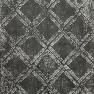 Classic Yet Contemporary Grey Lattice Rug 5x7 with Geometric Design for Your Space