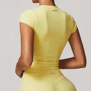 Define Short Sleeve Top | Butter-Soft Chic Cropped Baby Tee Flattering Sculpt Fit Soft Stretch Fabric for Everyday & Elevated Looks
