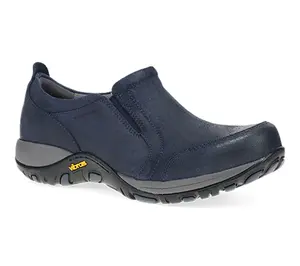 Dansko Pippy Navy Waterproof Suede Slip On Sneakers