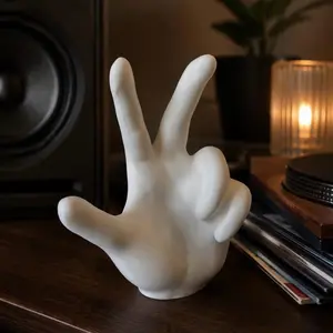 YVL Hand Sign Decor | Rap Music Room Sculpture | Vamp Aesthetic