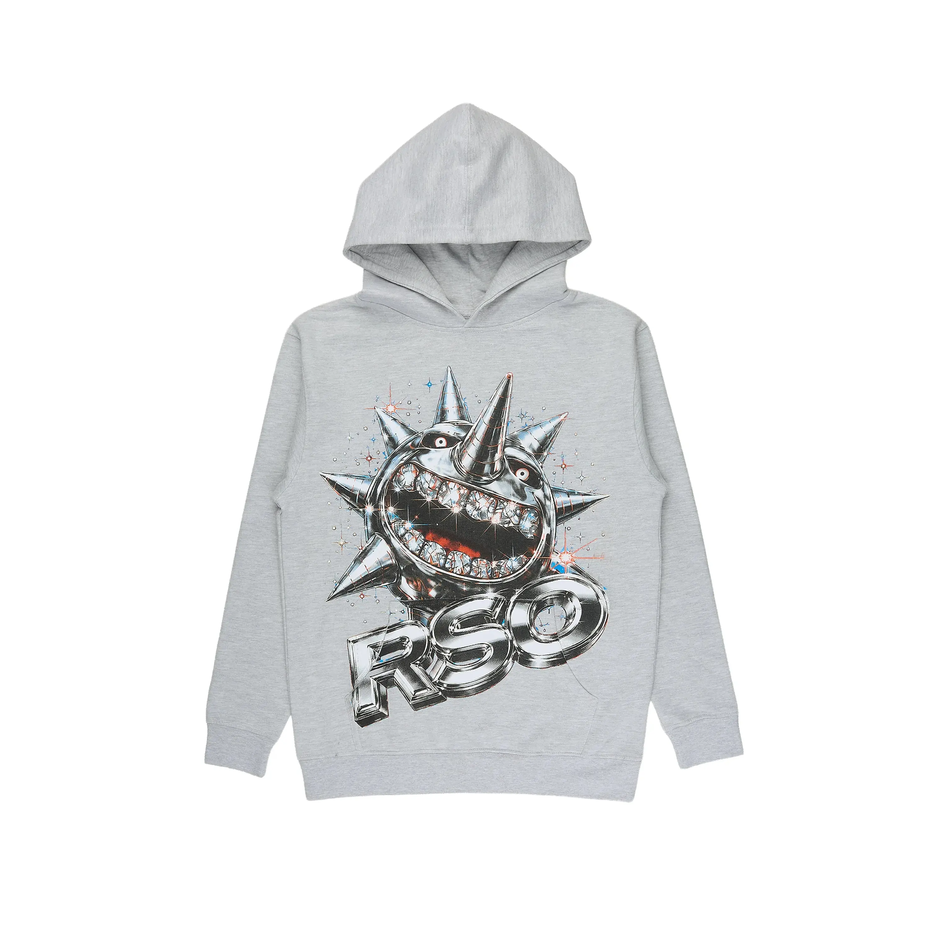 Boys Hagger Heather Grey Graphic Hoodie