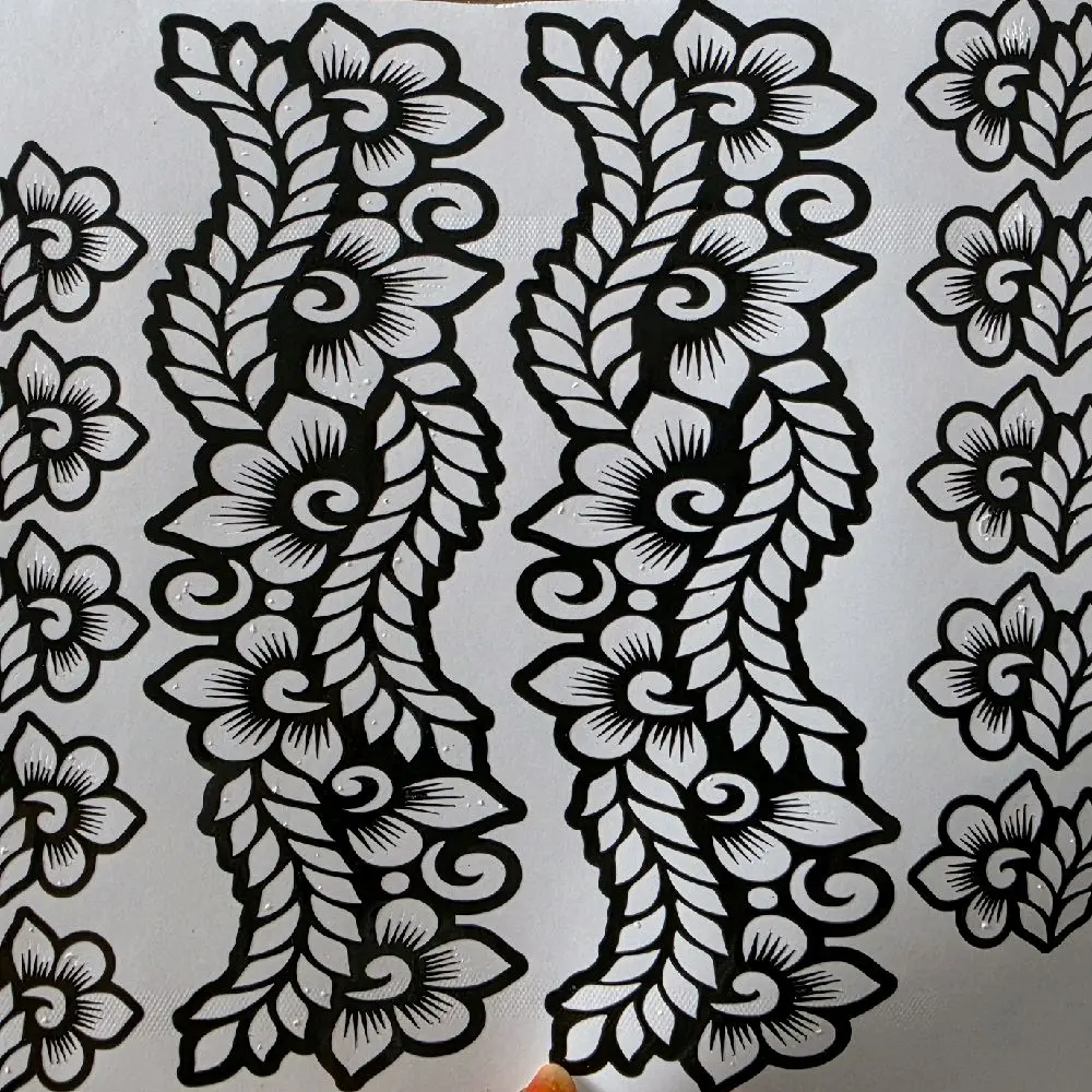 Jamila Daura Henna Stencil Full Hand Design for Temporary Henna Tattoos Easy Application & Removal Perfect for Weddings Parties Everyday Use