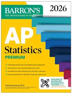 AP Statistics Premium, 2026: Prep Book with 9 Practice Tests + Comprehensive Review + Online Practice -- Barron's Educational Series, Paperback