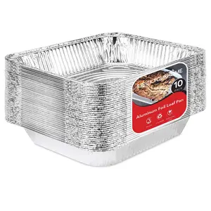 Aluminum Pans 9x13 Disposable Foil Pans (10 Pack) - Half Size Steam Table Deep Aluminum Trays - Tin Foil Disposable Pans Great for Cooking, Heating, Storing, Prepping Food