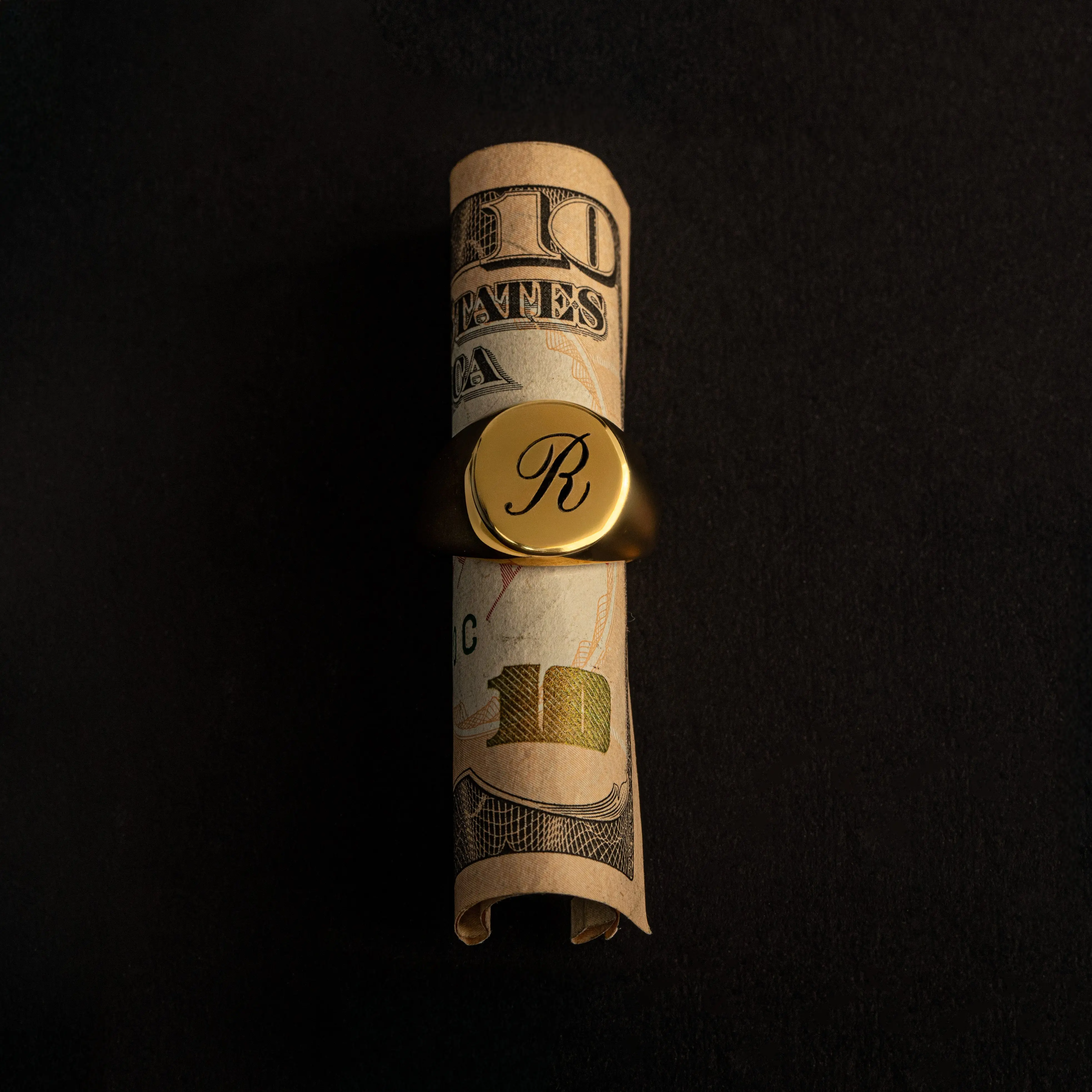 Initial Signet Ring