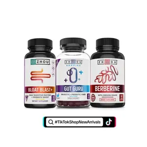 Gut + Bloat Support Stack - Bloat Blast+, Gut Guru Gummies, Berberine with Oregon Grape