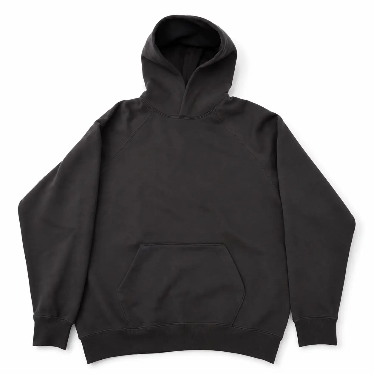 Oversized Pullover Hoodie 7 Iron Gray Heavyweight Sweatshirt Unisex Casual Basic Hooded Top Long Sleeve Sweatshirt Casual Streetwear Basic Tops Fabric Layer