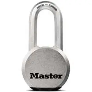 212 MAIN Master Lock M930XKADLH Padlock - 2.50 in. Solid Steel Body, 2 in. Shackle, Dual Ball Bearing, Rekeyable Cylinder, Pry Resistance, Keyway, Weather Protection for Motorcycle & Automotive Security