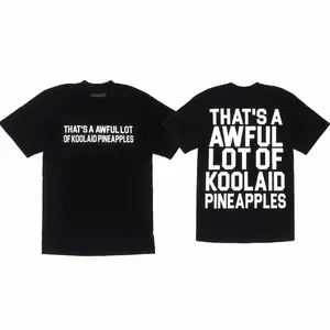 Men's Short-Sleeve Casual Cotton T-Shirt - That's an Awful Lot of Kool-Aid Pineapples Black Graphic, Parody Meme Streetwear Top