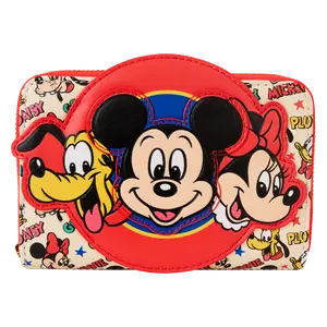 Mickey & Friends Classic All-Over Print Zip Around Wallet