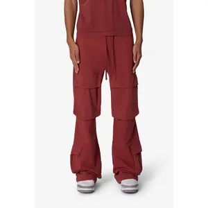 mnml Front Cargo Sweatpants - Rust