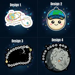Copy Heart, Copy Bracelet, Artemis II NASA Mission Die-cut Sticker, Sticker Collection