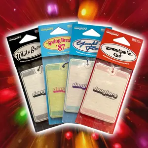 Danglers 4-Pack Sampler Pack - Premium Car Air Fresheners with Nostalgic Scents - 2+ Weeks Duration - USA Made - Long-Lasting Freshness - Perfect Stocking Stuffers