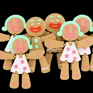 3 Pack Live Gingerbread MIX GIRLS AND BOYS Ornament