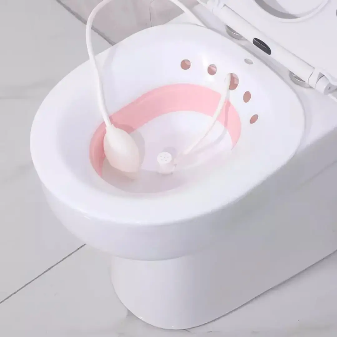 Toilette Seat with Drainage Tube for Hemorrhoids Comfortable and Practical for Standard Toilets Effective Waste Disposal