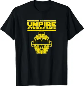 100%cotton The Umpire Strikes Back Funny Baseball T-Shirt  Top