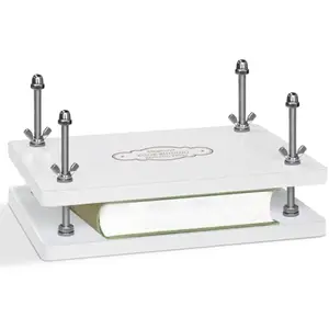 Wooden Book Press Bookbinding, Paper Press for Bookbinding Supplies, Portable Book Binding Press, Flat Paper Press Machine Wood Form Factor Padding Press for Home, School, Office DIY Bookbinding