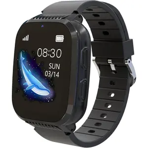 4G Digital Kids Smart Watch (Ages 5-12) - GPS Tracker, Video & Phone Call, Texting, SOS, Voice Chat, Digital Camera, Pedometer, Class Mode, Button-Operated Black Wearable Devices with App Monitoring, Gift for Boys