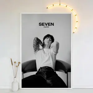 Jungkook Korean Singer Poster, Music Poster, Album Art Poster, HD Canvas Art Print, Unframed