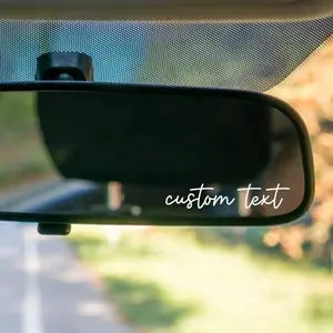 5 inches Custom Rear View Mirror Decal, Car Sticker, Window Decal, Sticker, Tumbler, Motivational, Positive Affirmation
