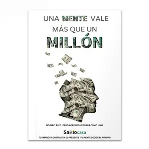 2026 Edition Professional SabioCasa | Una Mente Vale Más Que Un Millón | Motivational Learning Gift | Spanish Speaker & Friendship Present