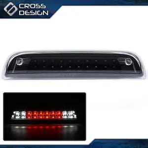 CROSSDESIGN Fit For 14-18 Silverado Sierra LED Rear Third Brake Light Cargo Lamp Clear Lens
