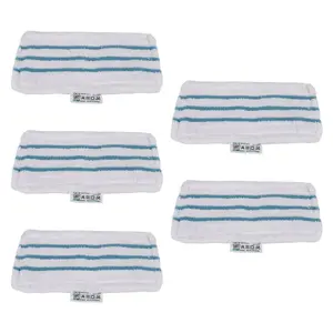Washable Microfiber Steam-Mop Cleaning Pads Compatible for All Black+Decker Steam Mops, SM1600, SM1610, SM1620 5 Pack