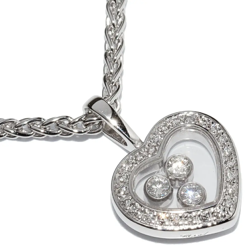 Chopard Happy Diamonds Au750 Diamond Pendant Necklace