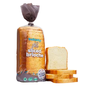 the sliced brioche