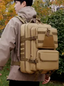 Military Backpack, 45 Litres, Tactical Backpack, Very Spacious with Several Compartments, Durable, Waterproof, Ideal for Travel and Hiking, Men's Backpacks
