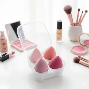 Multi-Purpose Makeup Sponge Set: Angled & Teardrop Beauty Blenders for Flawless Foundation, Concealer, Powder & Cream. Wet or Dry Use, Soft Porous Reusable & Washable, Minimizes Product Absorption for Even Coverage.