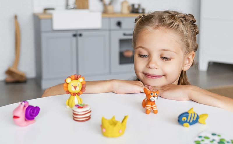 Tomorotec 100PCS Polymer Clay Value Pack in Bulk Small Blocks Starter Kit with Tools for Sculpting - DIY Clay for Kids air dry  clay