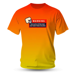 En Fuego Gradient Athletic Tshirt - Breathable Fabric, Baseball Lifestyle Apparel