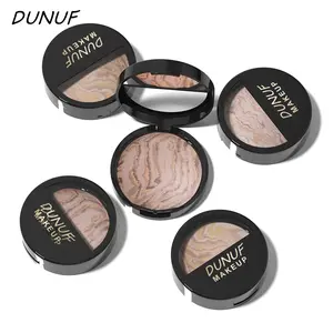 DUNUF 3-Color Contour Powder Palette Matte Bronzer Makeup
