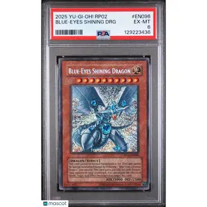 2025 Yu-Gi-Oh! TCG—Blue-Eyes Shining DRG #EN096 Retro Pack 2— Foil PSA 6