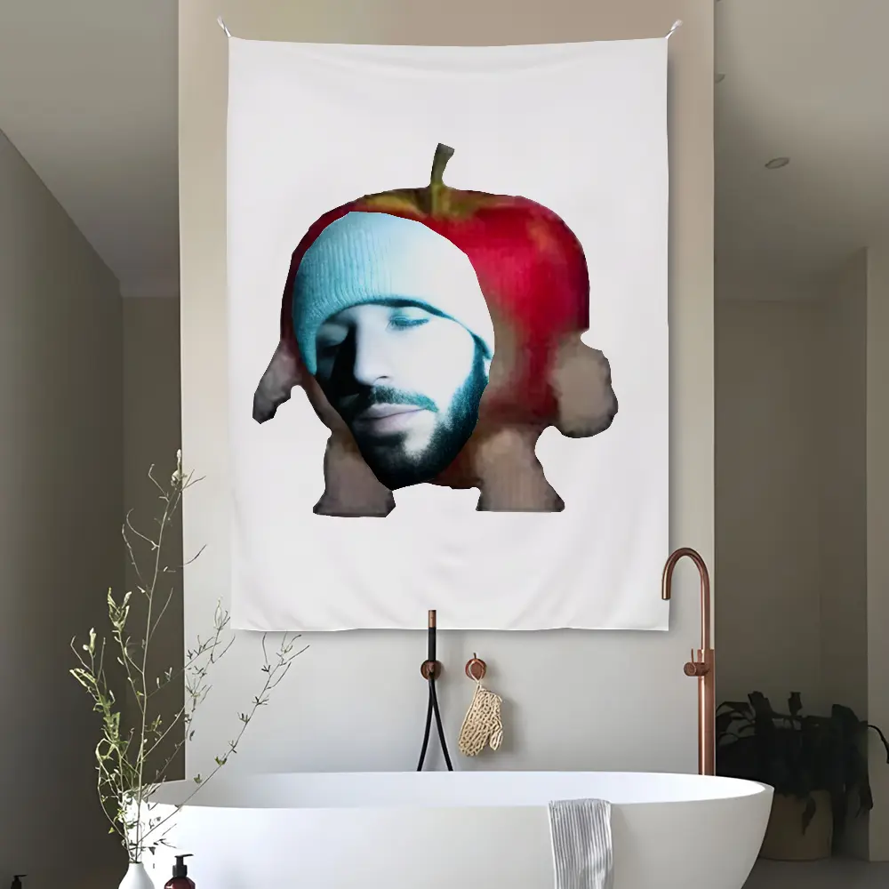 Rapper O-Odetari Decorative Classic Polyester Tapestry - Funny Peach Print, Animals, Letters, Multi-Size Option 30x40in (76x102cm), Lightweight Strong Indoor/Outdoor Home Decor, Bedroom Wall Art