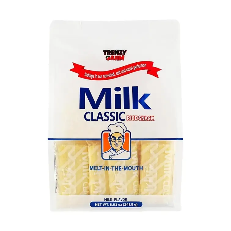ORBIT TRENZY GAHM Milk Classic Rice Crackers 8.53 oz Korean Snack Mild Milky Flavor Delicious Crispy Protein Treat Melt-in-the-Mouth Ricecakes Light Flavor Melting