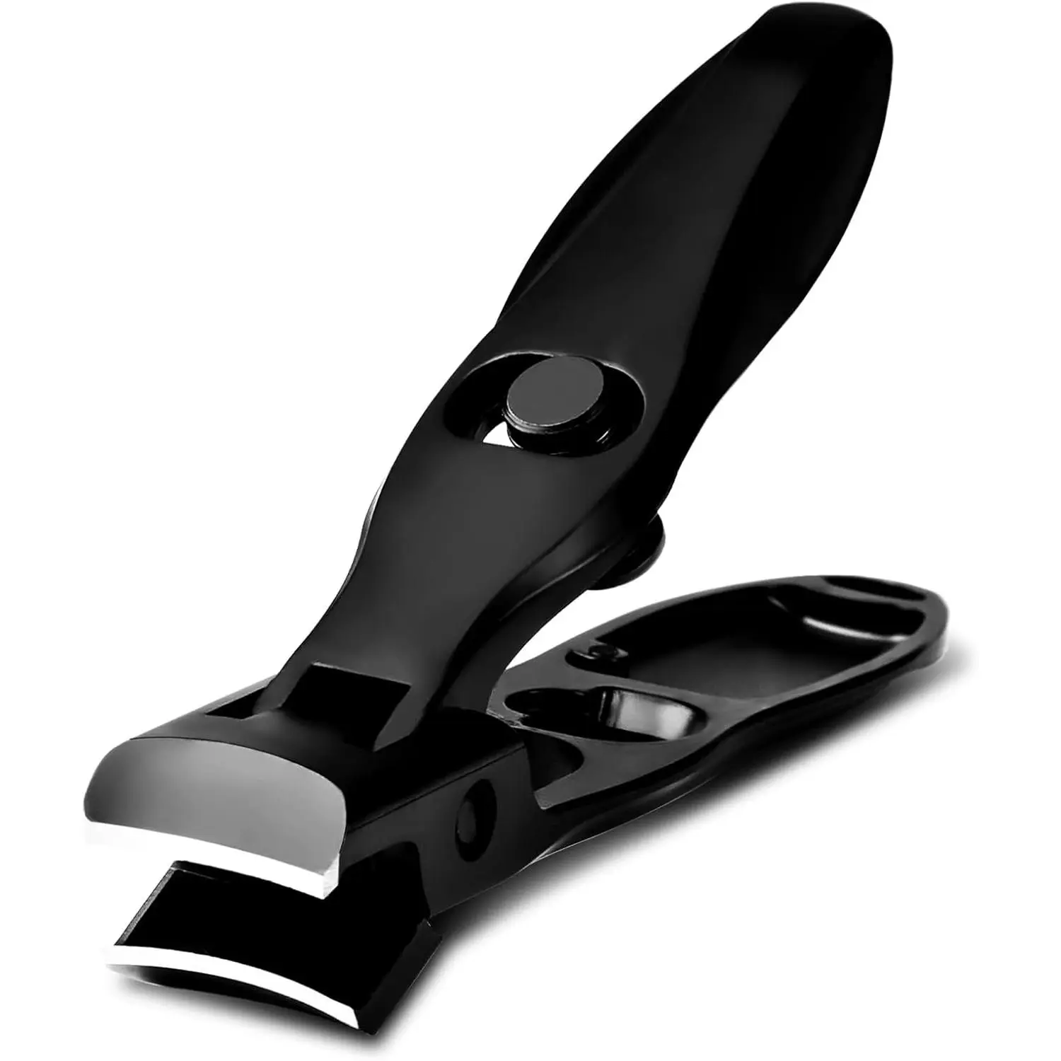 Premium Stainless Steel German Nail Clippers - Heavy Duty, Wide Jaw, Anti-Splash, Sharp, Ergonomic Design, Nail Care