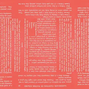 Painter's Palette - per yard - Janet Wecker Frisch- Riley Blake Designs - CORAL Painter's Watercolor Text- Text on CORAL C8942