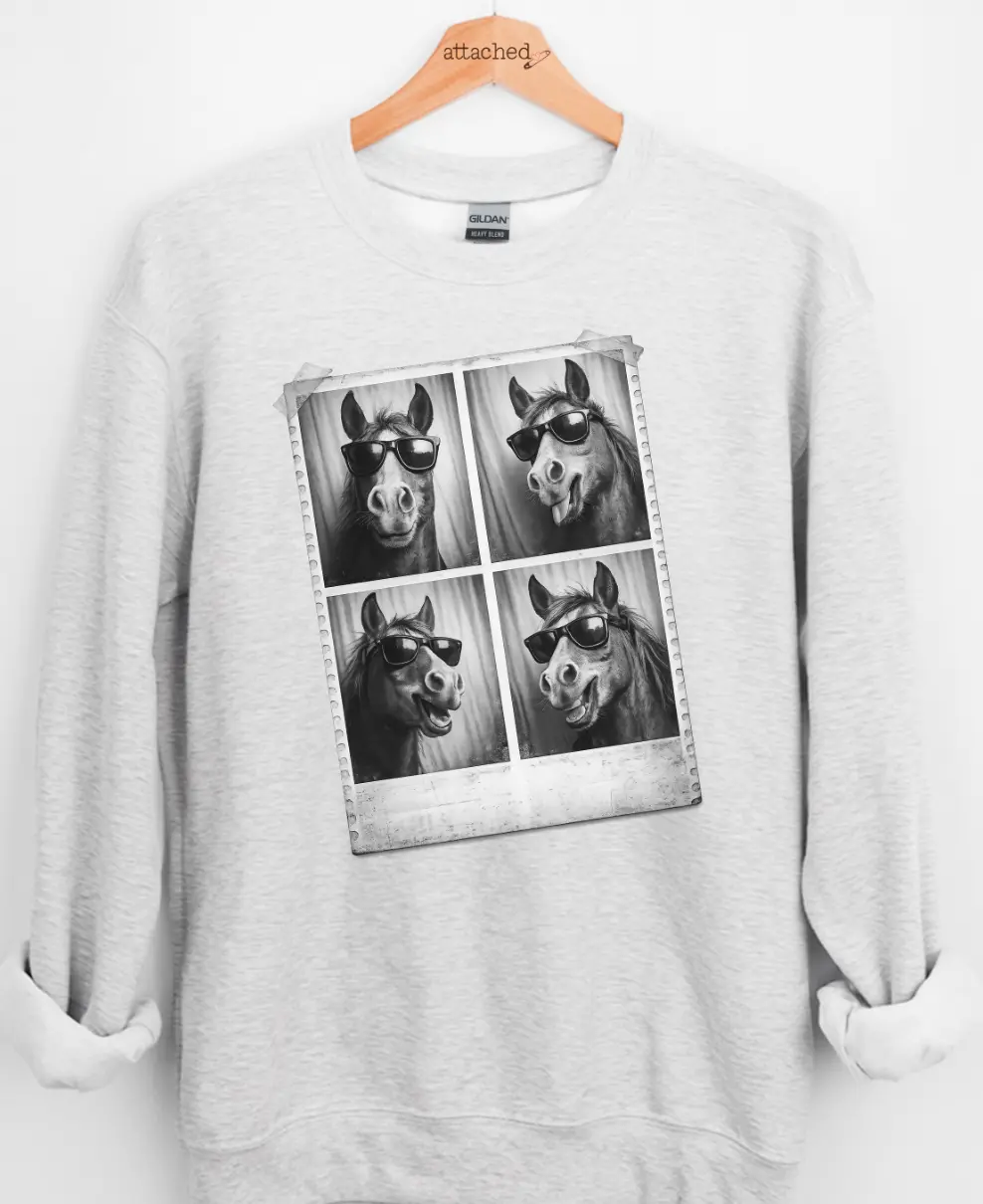Horse Photobooth Graphic Top Horse Photobooth Graphic Top