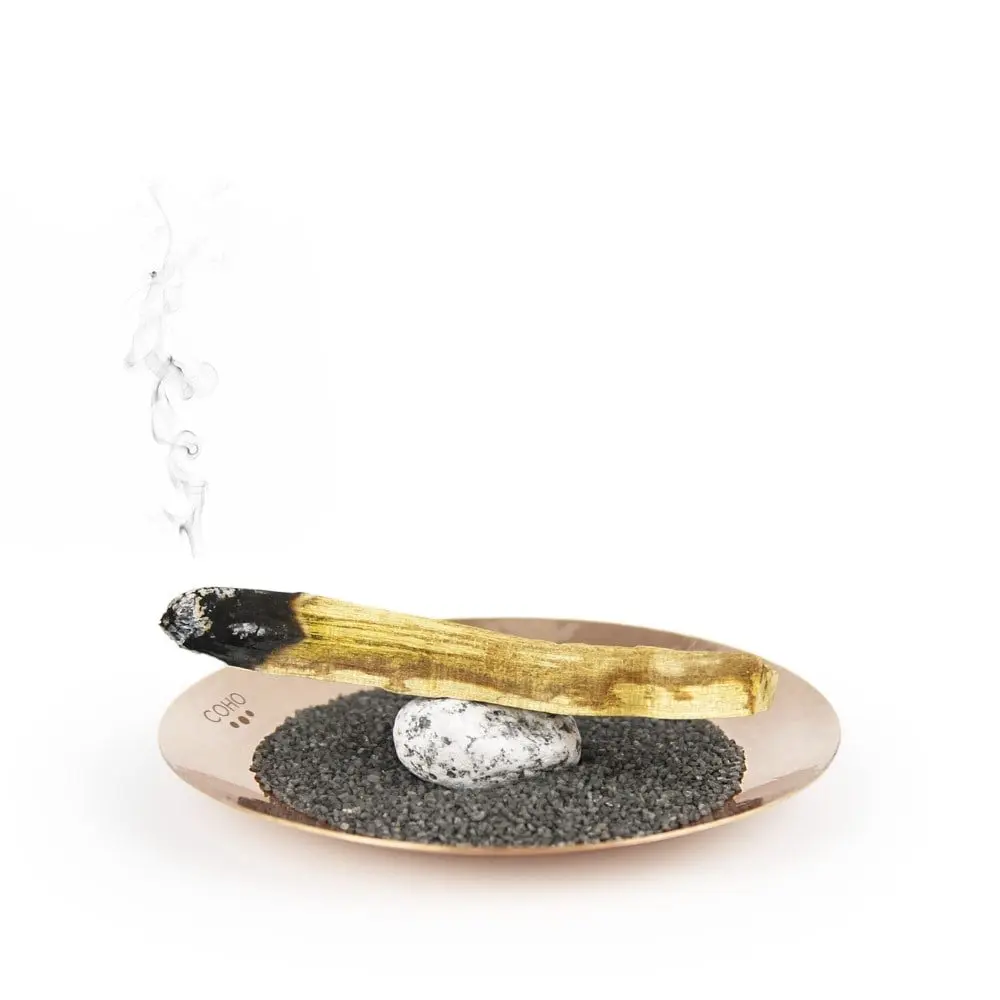Acycraft Handmade Copper Incense Holder Plate | Meditation & Zen Decor | Small Size