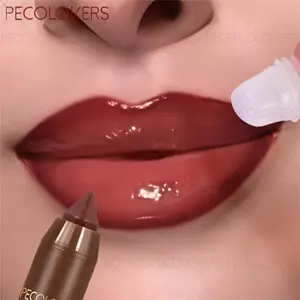 Lip Shaping Gloss & Lipliner Duo - 3D Accurate Contour & High-Shine Moisture, Transfer-Resistant Longwear, Suitable for All Occasions & Makeup Lovers - Lip Care & Color Set Lip Product