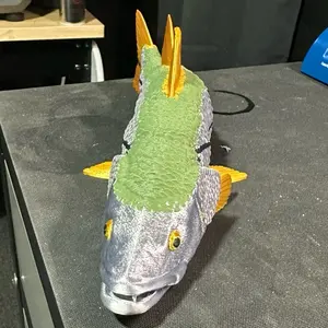 3D Printed Articulated Snook Fish, Collectible Desk Decoration for Aquatic Enthusiasts