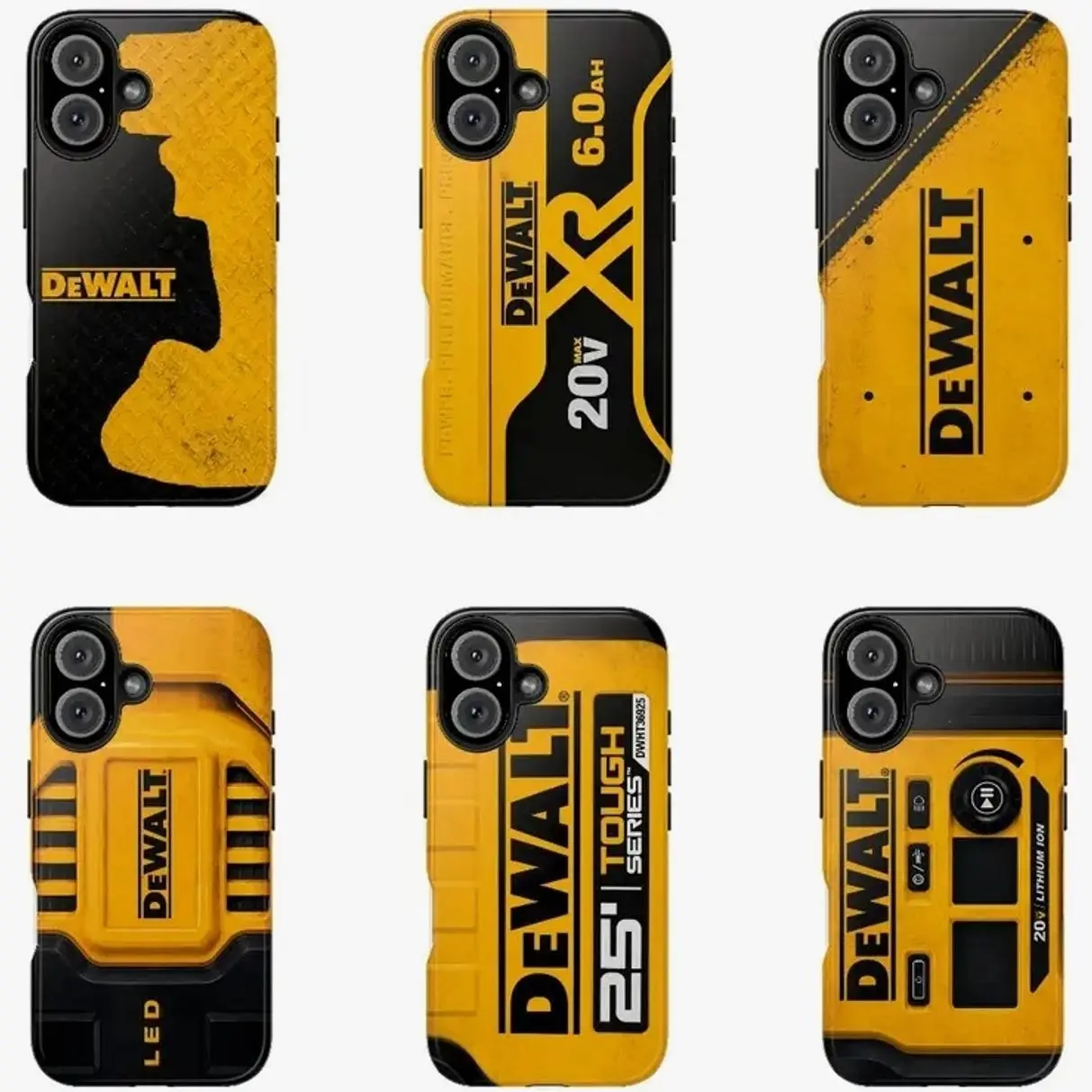 DEWALT Homeware Tools Phone Case Compatible with iPhone 17, 16, 15, 14, 13, 12, 11, X & Galaxy