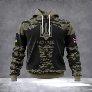 Stand With Ukraine Slava Ukraini Camo Hoodie ,T-Shirt Sweatshirt Hoodie All Over Print