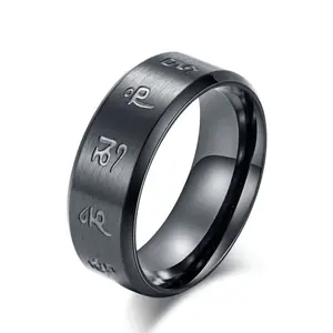 Tibetan Luck & Prosperity - Stainless Steel Ring