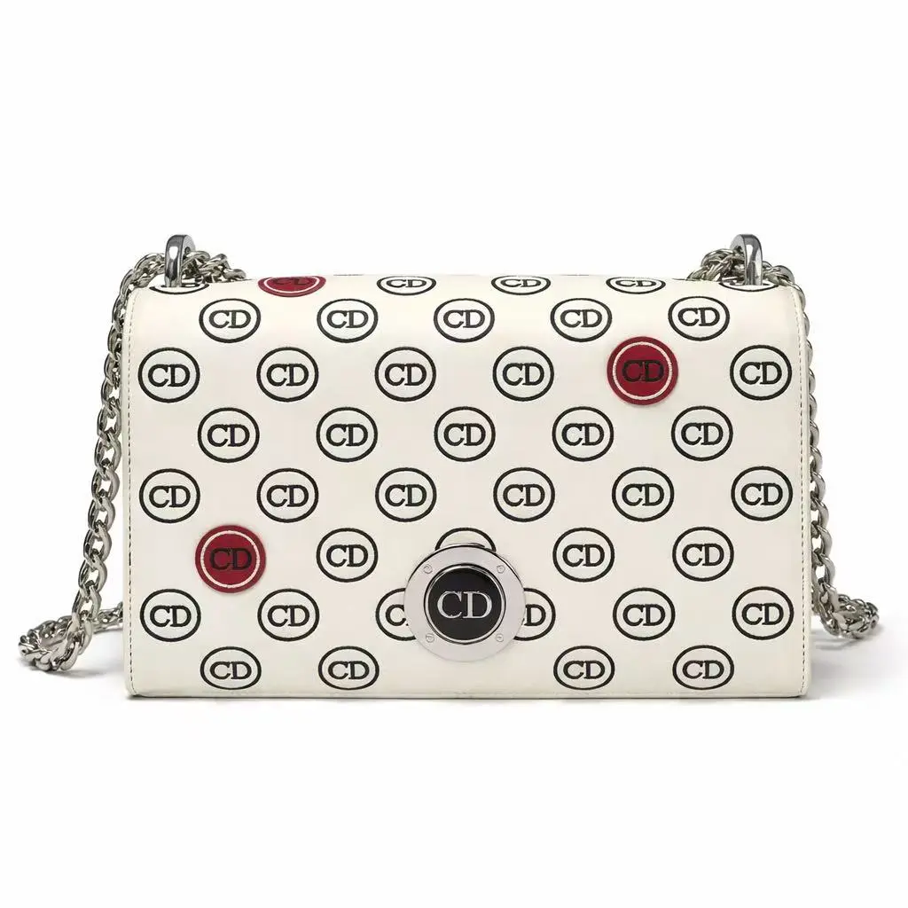 Pre-owned Dior Calfskin Shoulder Bags BJ1101604056 Ama Amdcddot CD Monogram Shoulder Bag
